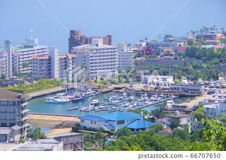 從兵庫縣淡路島八景Sumoto的Mikuma山觀看Santopia Marina的景色 66707650