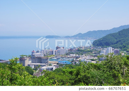 從兵庫縣淡路島八景Sumoto的Mikuma山觀看Santopia Marina的景色 66707651