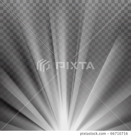 White colored rays with color spectrum flare 66710716