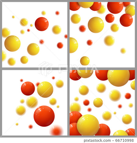Plastic bubbles, spheres, glossy balls. Vector Set. Plastic bubbles, spheres, glossy balls. Vector Set. 66710998