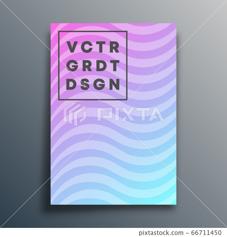 Cover template with wavy lines for flyer, poster, brochure, typography or other printing products. Vector illustration Cover template with wavy lines for flyer, poster, brochure, typography or other printing products. Vector illustration 66711450