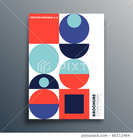 Bauhaus retro geometric shapes design for flyer, poster, brochure cover, typography or other printing products. Vector illustration Bauhaus retro geometric shapes design for flyer, poster, brochure cover, typography or other printing products. Vector illustration 66711464