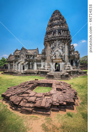 Front view of Prasat Hin Rock castle in Phimai Front view of Prasat Hin Rock castle in Phimai 66714838