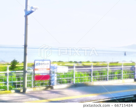 Station overlooking the Akashi Kaikyo [Takino Chaya Station] 66715484