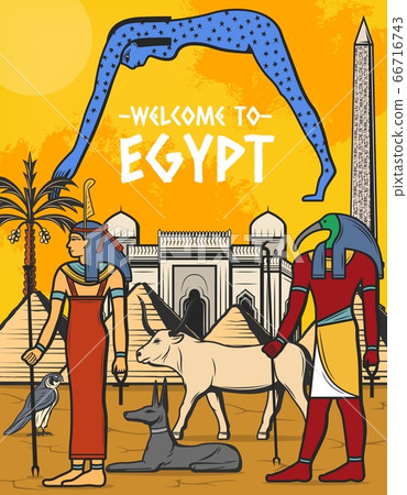 Egypt travel poster, Egyptian pyramid landmarks Egypt travel poster, Egyptian pyramid landmarks 66716743
