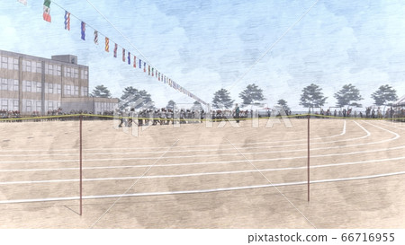 學校運動會拔河,觀眾,建築圖27 學校運動會拔河,觀眾,建築圖27 66716955