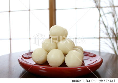 Moonlight dumplings and Japanese pampas grass 66717381