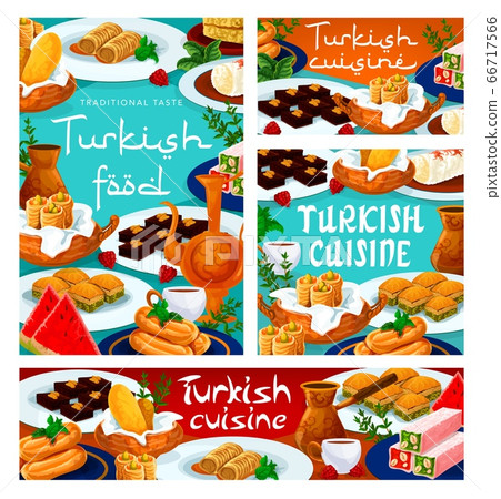 Turkish cuisine food, baklava dessert, coffee, tea Turkish cuisine food, baklava dessert, coffee, tea 66717566