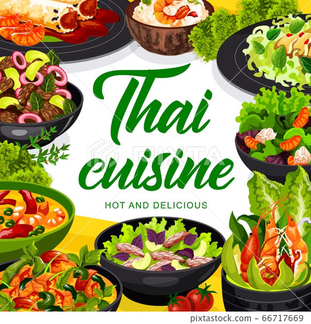 Thai cuisine vector Asian food dishes Thai cuisine vector Asian food dishes 66717669