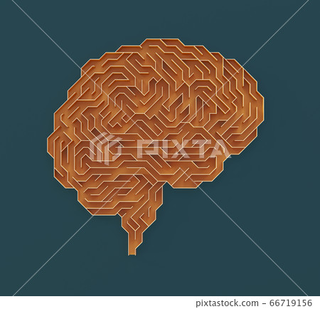 Brain Maze Science And Medical Research - Stock Illustration [66719156 ...