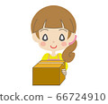 拿著箱子的婦女 66724910