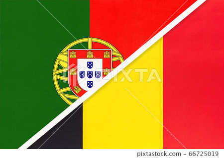 Portugal and Belgium, symbol of two national flags Portugal and Belgium, symbol of two national flags 66725019