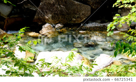 阿特拉河谷的山stream 66725341