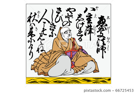 如今的Hyakunin Isshu Azuma Nishiki帶框架47 Keikei Houshi 如今的Hyakunin Isshu Azuma Nishiki帶框架47 Keikei Houshi 66725453