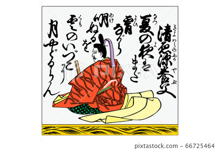 如今的Hyakunin Isshu Azuma Nishiki框架36 Kiyohara Fuka 如今的Hyakunin Isshu Azuma Nishiki框架36 Kiyohara Fuka 66725464