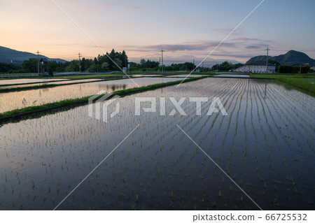 Rural landscape and view of Akagiyama Minakami Town near Jomokogen Station 66725532
