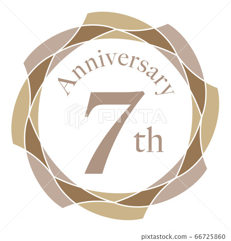 7th anniversary mark 7th anniversary mark 66725860