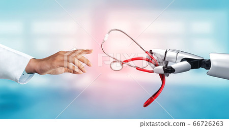 3D rendering medical artificial intelligence robot 3D rendering medical artificial intelligence robot 66726263