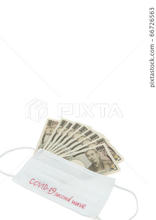 COVID-19 second wave mask and 10,000 yen bill 66726563