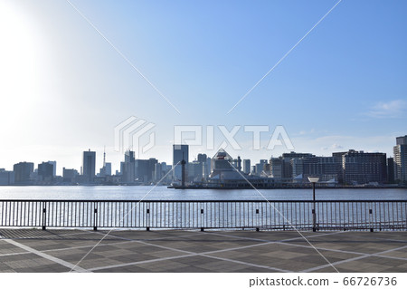 從豐洲九里公園看到的晴海碼頭 66726736