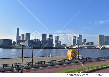 從豐洲九里公園看到的晴海運河 66726738