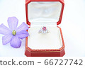 Ring diamond ruby 66727742