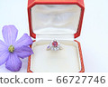 Ring diamond ruby 66727746