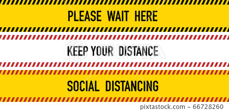Keep your distance Yellow Warning Tape Keep your distance Yellow Warning Tape 66728260