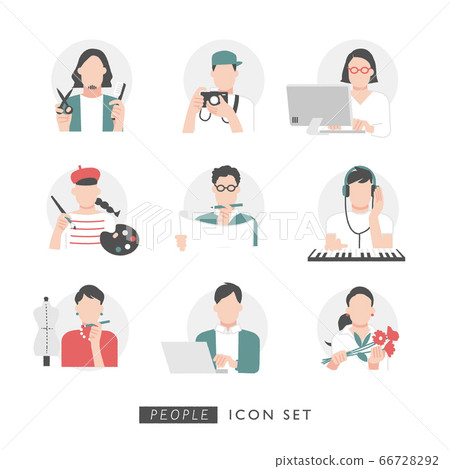 專業人士和創作者的插圖資料 專業人士和創作者的插圖資料 66728292