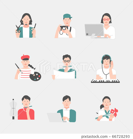 專業人士和創作者的插圖資料 66728293