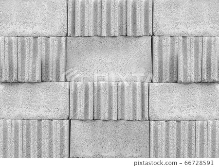 Abstract white brick wall pattern for background. stonework technology for building  architecture or design wallpaper. 66728591
