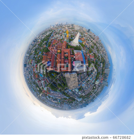 Little planet 360 degree sphere. Panorama of 66728682