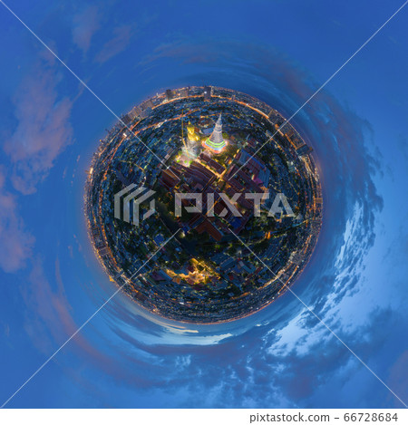 Little planet 360 degree sphere. Panorama of 66728684