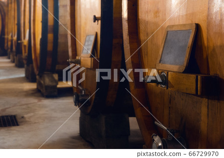 Historic cellar for the aging of barolo wine Historic cellar for the aging of barolo wine 66729970