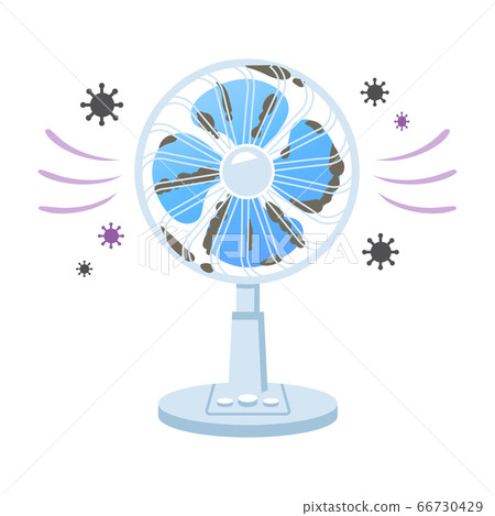 Illustration of a small small fan (dirty/dirty) 66730429
