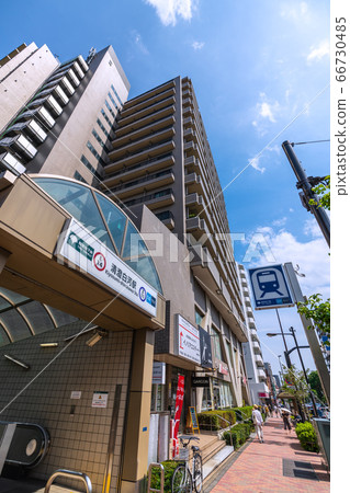 日本東京城市景觀清澄白川站(門口) 日本東京城市景觀清澄白川站(門口) 66730485