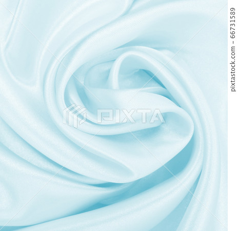 Smooth elegant blue silk or satin luxury cloth 66731589