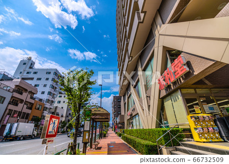 俯瞰清澄白川站的日本東京城市景觀 66732509