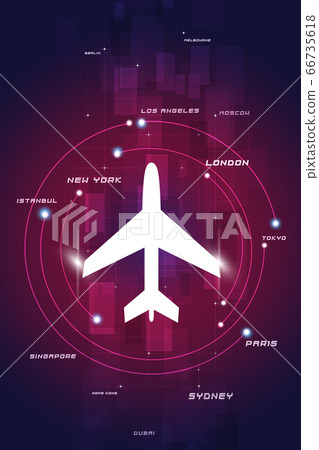 aviation retro banner 66735618