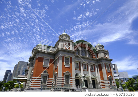 Central public hall, a landmark of Nakanoshima Park, Osaka 66736156