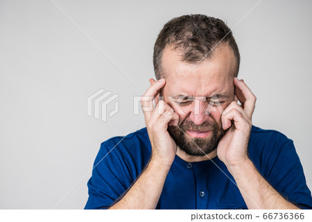 Worried man gesturing with hands 66736366