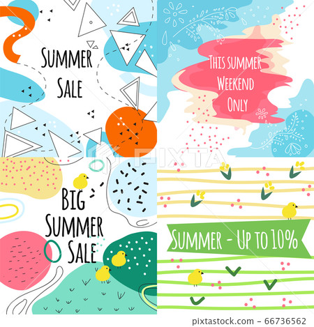 Summer sale vector banners Summer sale vector banners 66736562