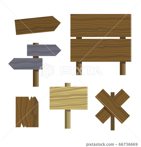 Wooden different shapes signs boards 66736669