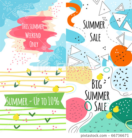 Summer sale vector banners 66736671