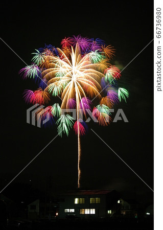 Fireworks at the Katakai Festival Taken from the footpath 66736980