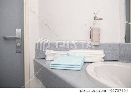 Chamber in the maternity hospital with the necessary things for mother and child 66737594