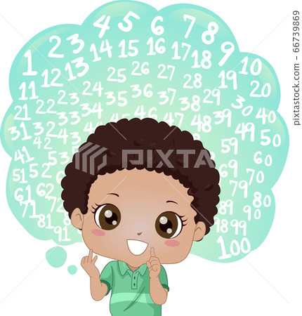 Kid Boy Black Count Illustration Kid Boy Black Count Illustration 66739869