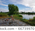 Bicycle walk, river 66739970