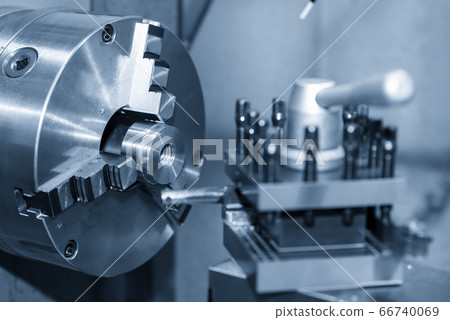 The operation of lathe machine. The operation of lathe machine. 66740069