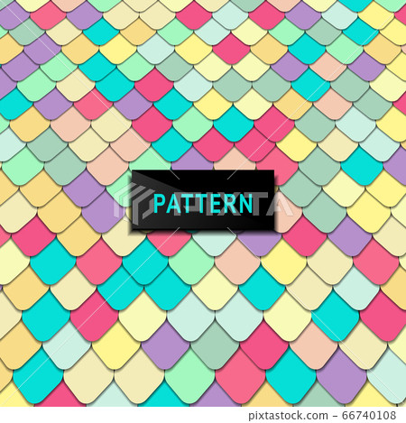 Abstract pattern tile scale motif pastel color Abstract pattern tile scale motif pastel color 66740108